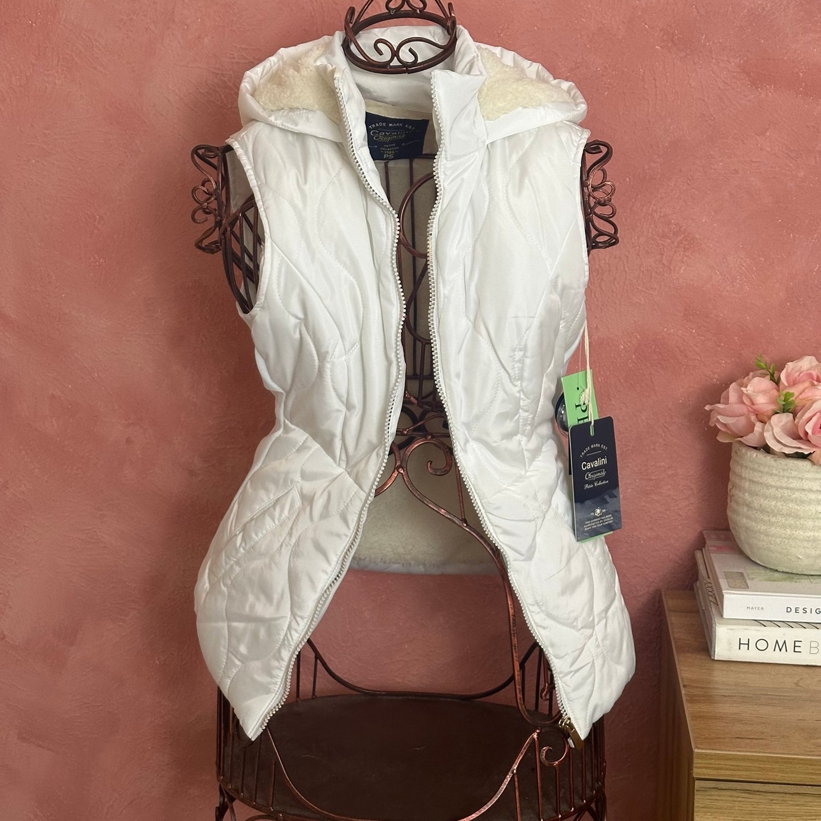 White Puffer Vest